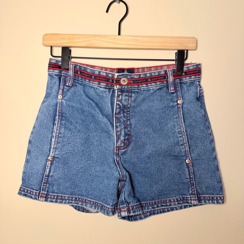 VTG B.U.M Equipment Med Wash 90s Shorts High Rise Women's Size 5 y2K Denim